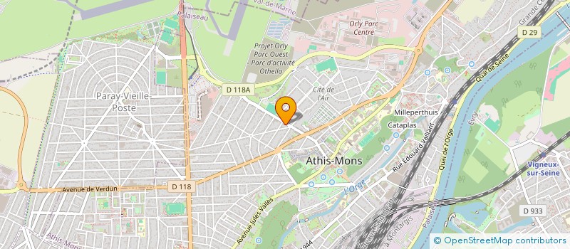 localisation de l'entreprise MONSIEUR BILEL SEBBAT à ATHIS-MONS