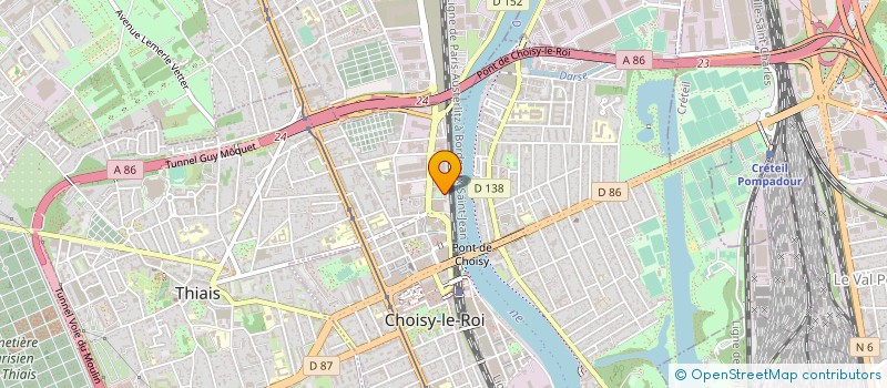 localisation de l'entreprise MONSIEUR BILL WILSON YEDE NKA  CHOISY-LE-ROI