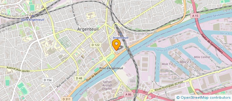 localisation de l'entreprise MONSIEUR BILLAL BOUNEAS  ARGENTEUIL