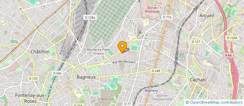 localisation de l'entreprise MONSIEUR BILLAL BOUTIGHANE à BAGNEUX