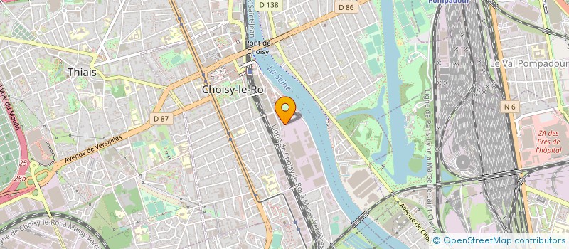 localisation de l'entreprise MONSIEUR BILLAL GHULAM  CHOISY-LE-ROI