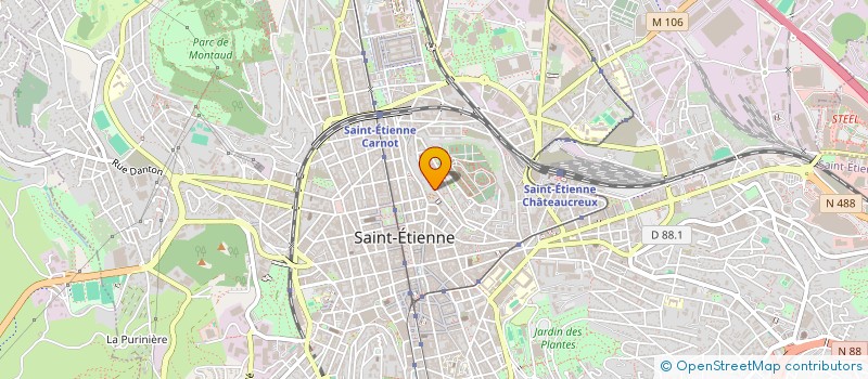 localisation de l'entreprise MONSIEUR BILLAL KASMI  SAINT-ETIENNE