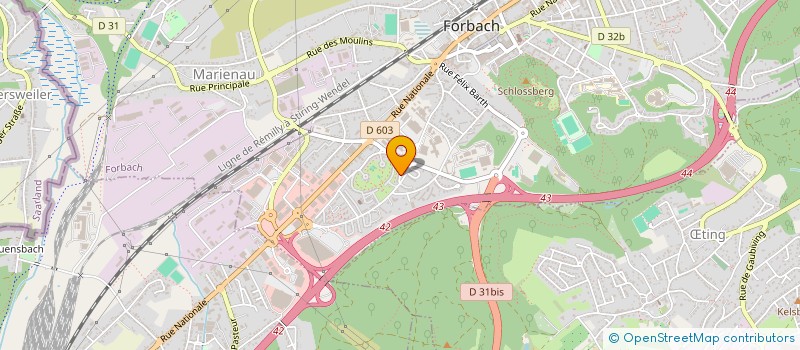 localisation de l'entreprise MONSIEUR BILLAL KHARROUBI  FORBACH