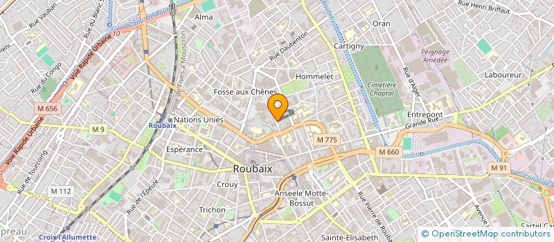 localisation de l'entreprise MONSIEUR BILLAL MAIMOUNI  ROUBAIX