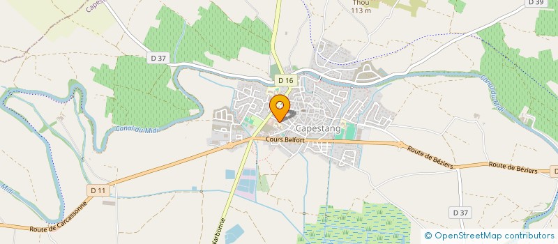 localisation de l'entreprise MONSIEUR BILLAL RHOULBEN  CAPESTANG