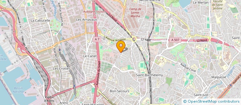 localisation de l'entreprise MONSIEUR BILLAL SAMAHNA  MARSEILLE