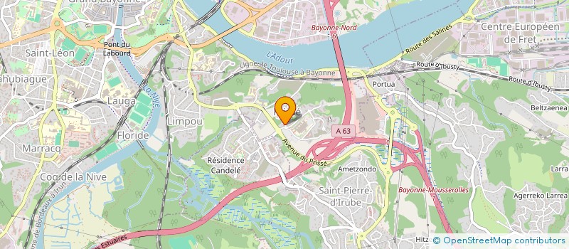 localisation de l'entreprise MONSIEUR BILLAL TOULAT  BAYONNE