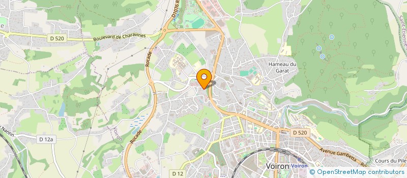 localisation de l'entreprise MONSIEUR BILLEL BECHAKRA  VOIRON