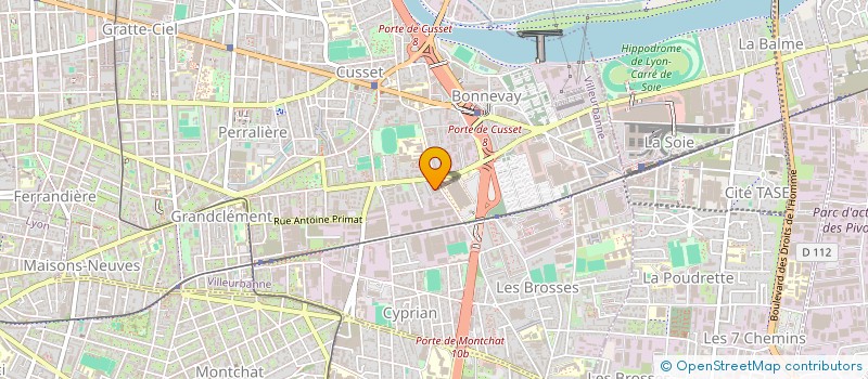 localisation de l'entreprise MONSIEUR BILLEL BEDDIAF  VILLEURBANNE