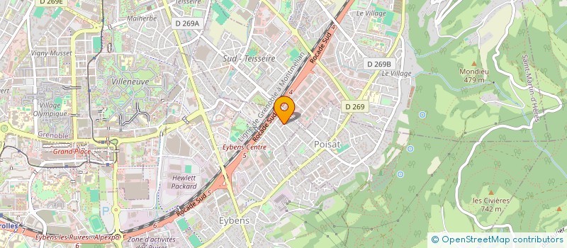 localisation de l'entreprise MONSIEUR BILLEL BENSOULA à EYBENS