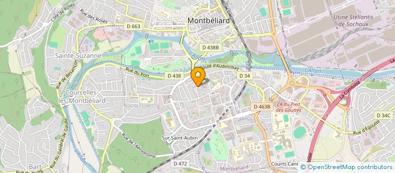 localisation de l'entreprise MONSIEUR BILLEL BOUHAFS  MONTBELIARD