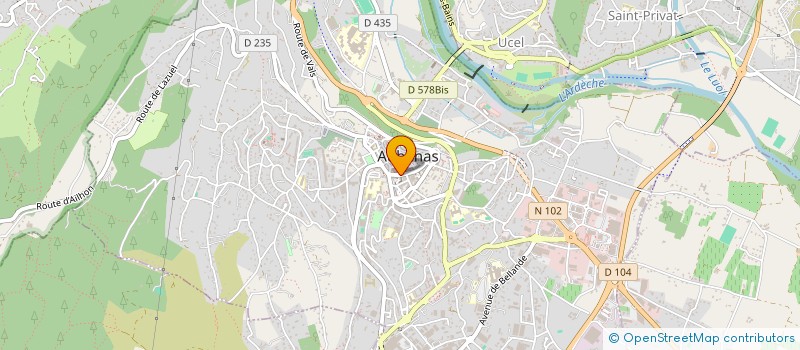 localisation de l'entreprise MONSIEUR BILLEL DEBZ  AUBENAS