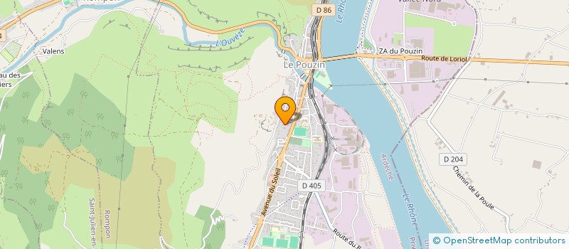 localisation de l'entreprise MONSIEUR BILLEL DEHILIS  LE POUZIN