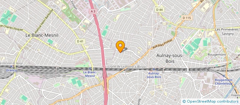 localisation de l'entreprise MONSIEUR BILLEL HENNI  AULNAY-SOUS-BOIS