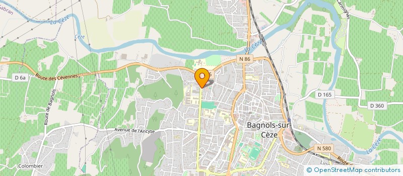 localisation de l'entreprise MONSIEUR BILLEL HUBERT  BAGNOLS-SUR-CEZE