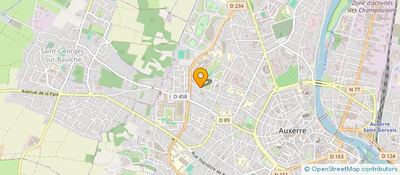 localisation de l'entreprise MONSIEUR BILLEL OUHDADOU  AUXERRE