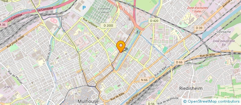 localisation de l'entreprise MONSIEUR BILLEL ZITOUNI  MULHOUSE