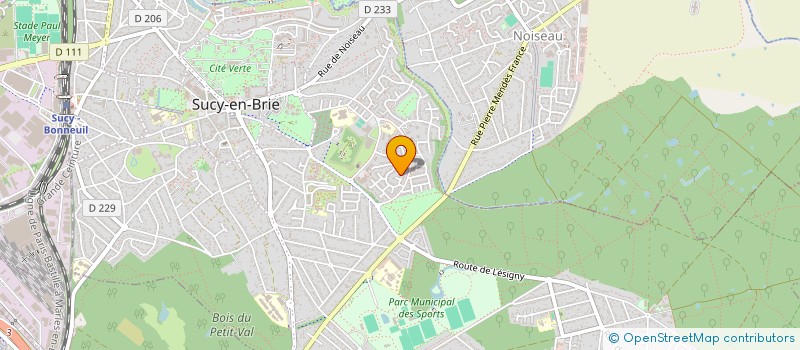 localisation de l'entreprise MONSIEUR BILLY BAFFOWAAH  SUCY-EN-BRIE