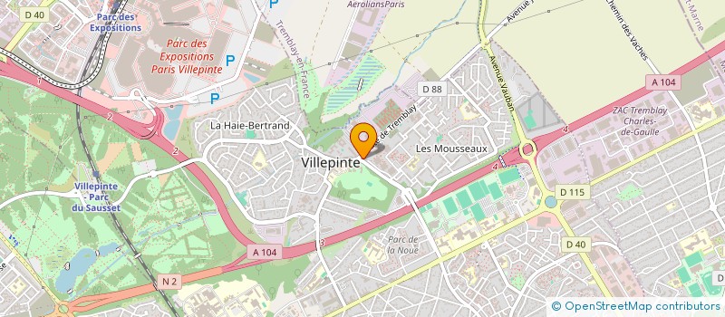 localisation de l'entreprise MONSIEUR BILLY CHARINI à VILLEPINTE