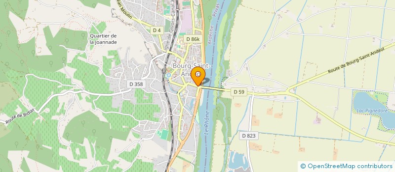 localisation de l'entreprise MONSIEUR BILLY CROZIER à BOURG-SAINT-ANDEOL