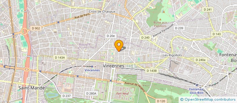 localisation de l'entreprise MONSIEUR BILLY DE LORENZO  VINCENNES