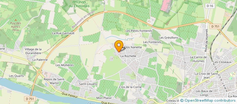 localisation de l'entreprise MONSIEUR BILLY FLAMENT  CHINON