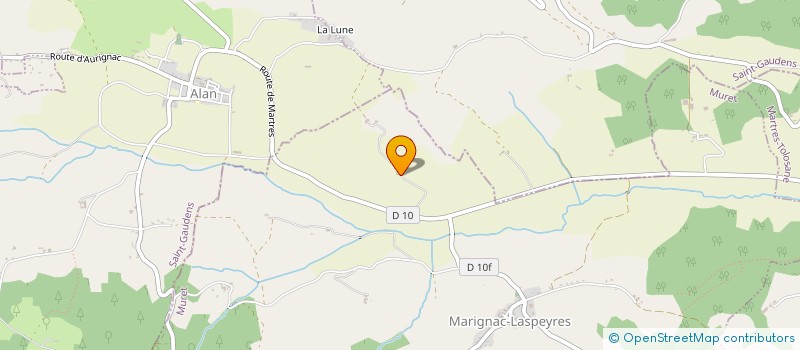 localisation de l'entreprise MONSIEUR BILLY GRENIER  MARIGNAC LASPEYRES