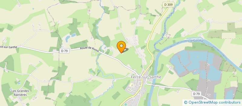 localisation de l'entreprise MONSIEUR BILLY HERMIER  FERCE-SUR-SARTHE