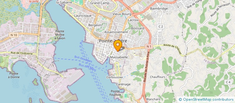 localisation de l'entreprise MONSIEUR BILLY JEANTY  POINTE-A-PITRE