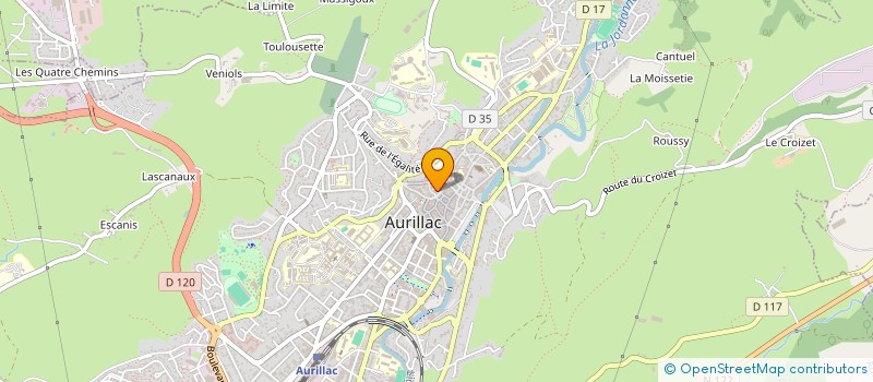 localisation de l'entreprise MONSIEUR BILLY LAGRENEE à AURILLAC