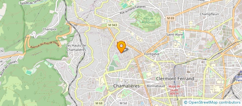 localisation de l'entreprise MONSIEUR BILLY MOSNIER  CLERMONT-FERRAND