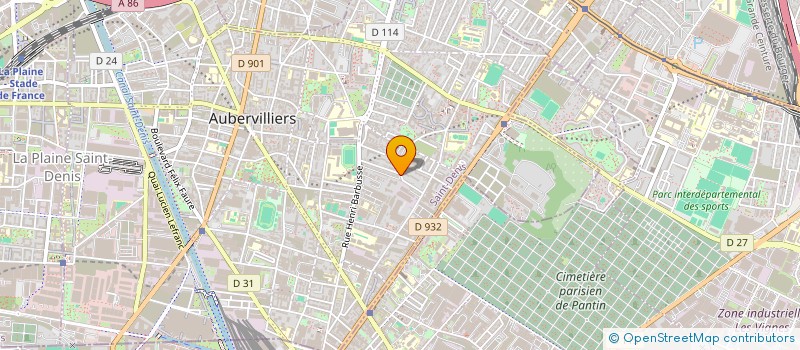 localisation de l'entreprise MONSIEUR BILLY OUAFO FOSSO  AUBERVILLIERS