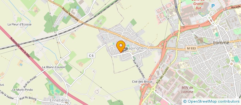 localisation de l'entreprise MONSIEUR BILTONG à LILLE