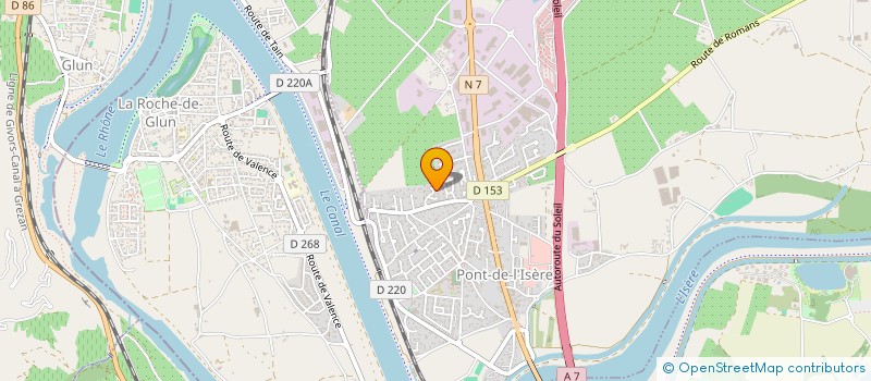 localisation de l'entreprise MONSIEUR BINE-AMINE OMAR  PONT-DE-L'ISERE