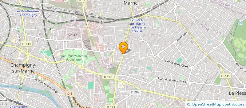 localisation de l'entreprise MONSIEUR BINGDONG XU à CHAMPIGNY-SUR-MARNE