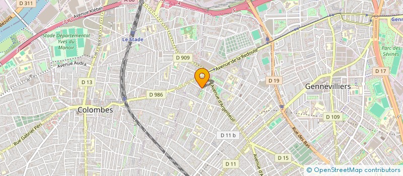 localisation de l'entreprise MONSIEUR BINGONDA MAYALA à BOIS-COLOMBES