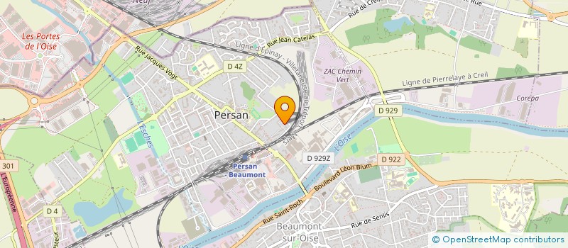 localisation de l'entreprise MONSIEUR BINI ADOU  PERSAN