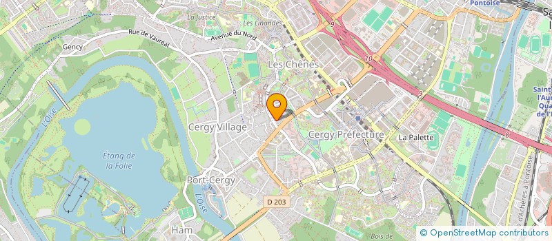 localisation de l'entreprise MONSIEUR BINURA JANITH DISSANAYAKA MUDIYANSELAGE  CERGY