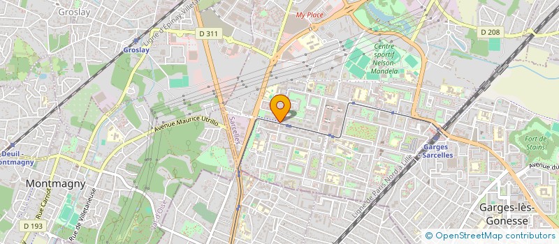 localisation de l'entreprise MONSIEUR BINYAMIN EL BEZE  SARCELLES