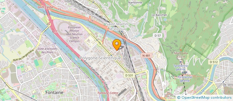 localisation de l'entreprise MONSIEUR BIONDI MUAMBA  GRENOBLE