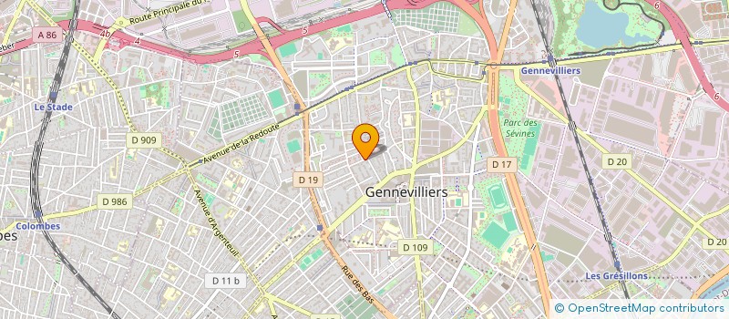 localisation de l'entreprise MONSIEUR BIRAHIMA BADIANE à GENNEVILLIERS