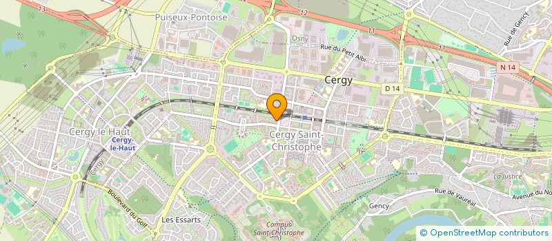 localisation de l'entreprise MONSIEUR BIRAHIMA BODIAN  CERGY