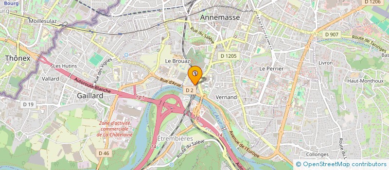 localisation de l'entreprise MONSIEUR BIRAHYMA KANTE  ANNEMASSE