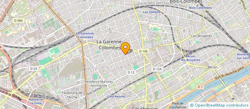 localisation de l'entreprise MONSIEUR BIRAM GUEYE à LA GARENNE-COLOMBES