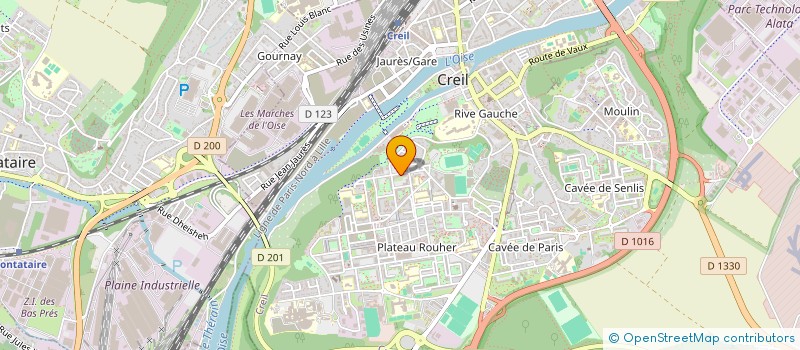 localisation de l'entreprise MONSIEUR BIRAMA MBAYE  CREIL