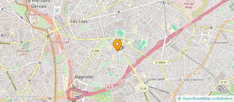 localisation de l'entreprise MONSIEUR BIRANE MBAYE à BAGNOLET