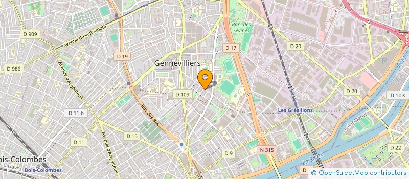 localisation de l'entreprise MONSIEUR BIRANTE CISSE à GENNEVILLIERS