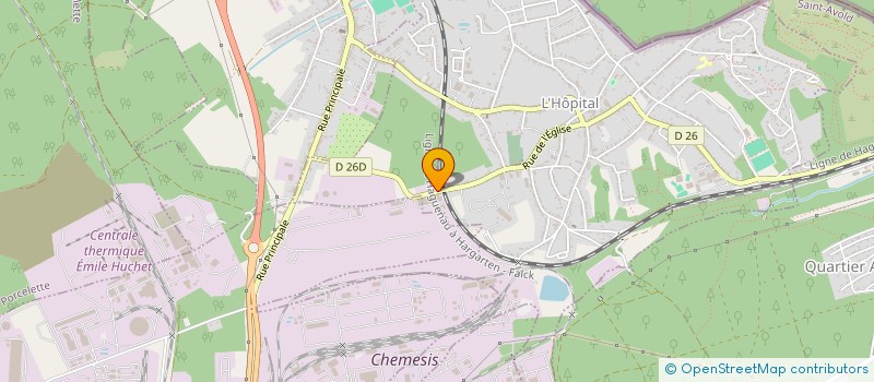 localisation de l'entreprise MONSIEUR BIRHAN USTA  L'HOPITAL