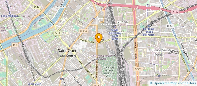 localisation de l'entreprise MONSIEUR BISIONO MUNZEMBA à SAINT-OUEN-SUR-SEINE