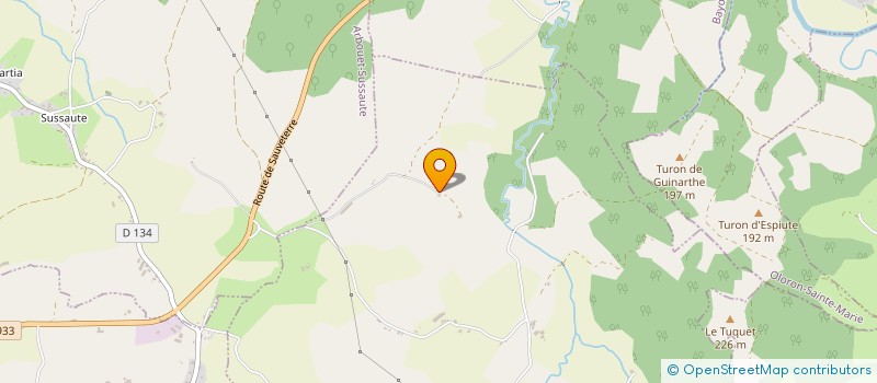 localisation de l'entreprise MONSIEUR BIXENTE LARROQUE  DOMEZAIN-BERRAUTE